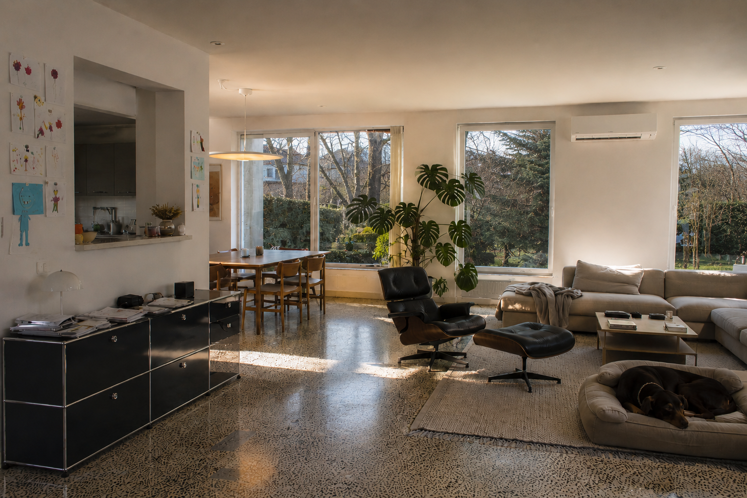 Altbau-Wohnung Friedberg mit Wandklimagerät