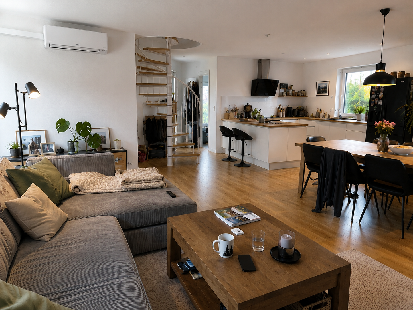 Maisonette-Wohnung Oberursel mit Wandklimagerät